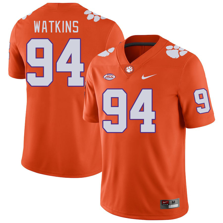 Clemson Tigers #94 Carlos Watkins College Football Jerseys Stitched Sale-Orange